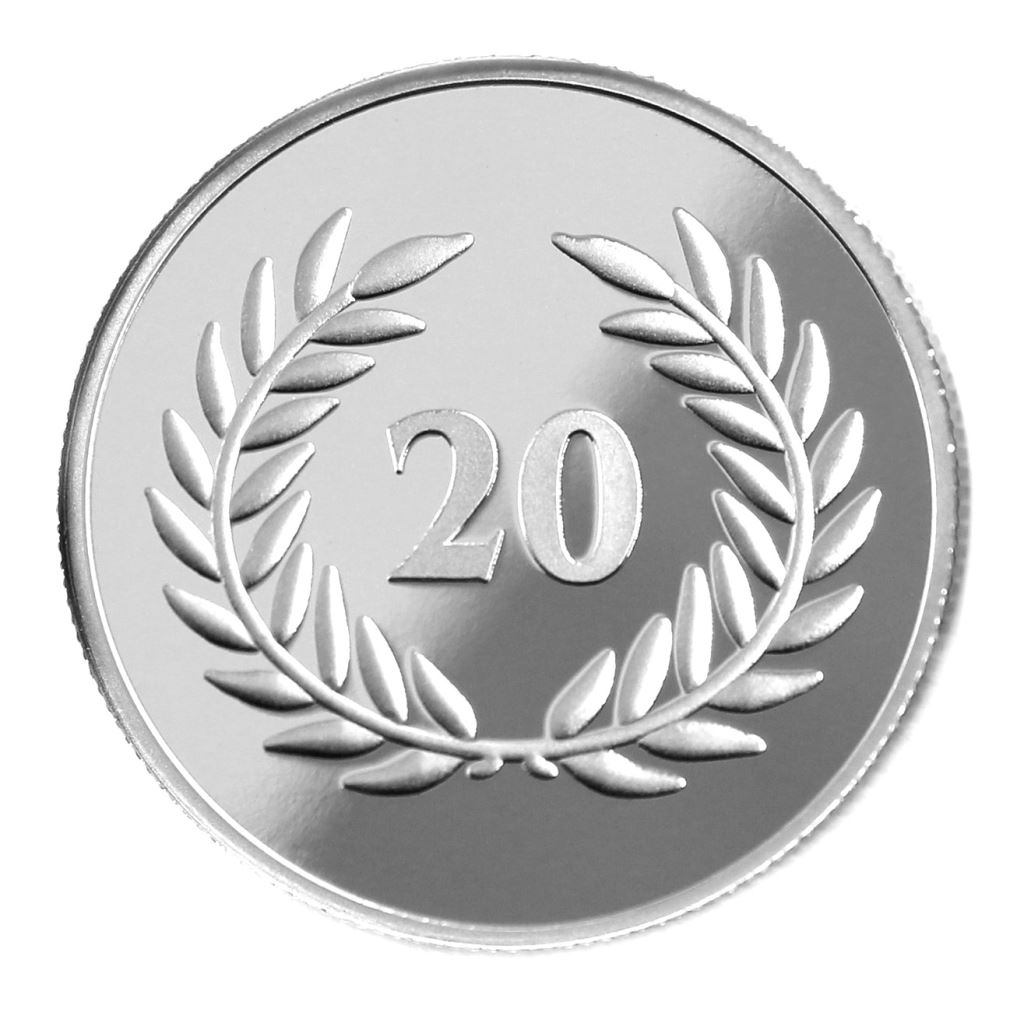 【銀幣】年資20月桂-銀箔32