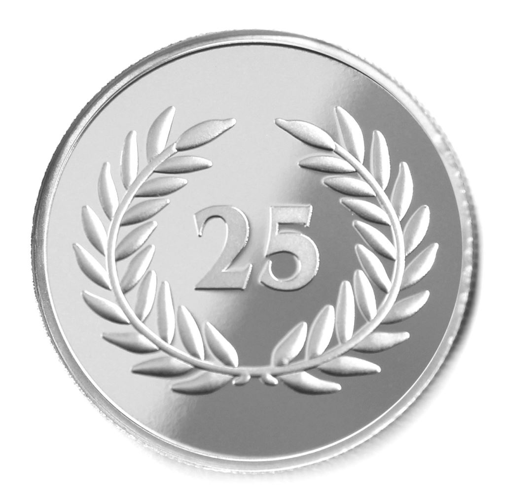 【銀幣】年資25月桂-鏡面雕刻32