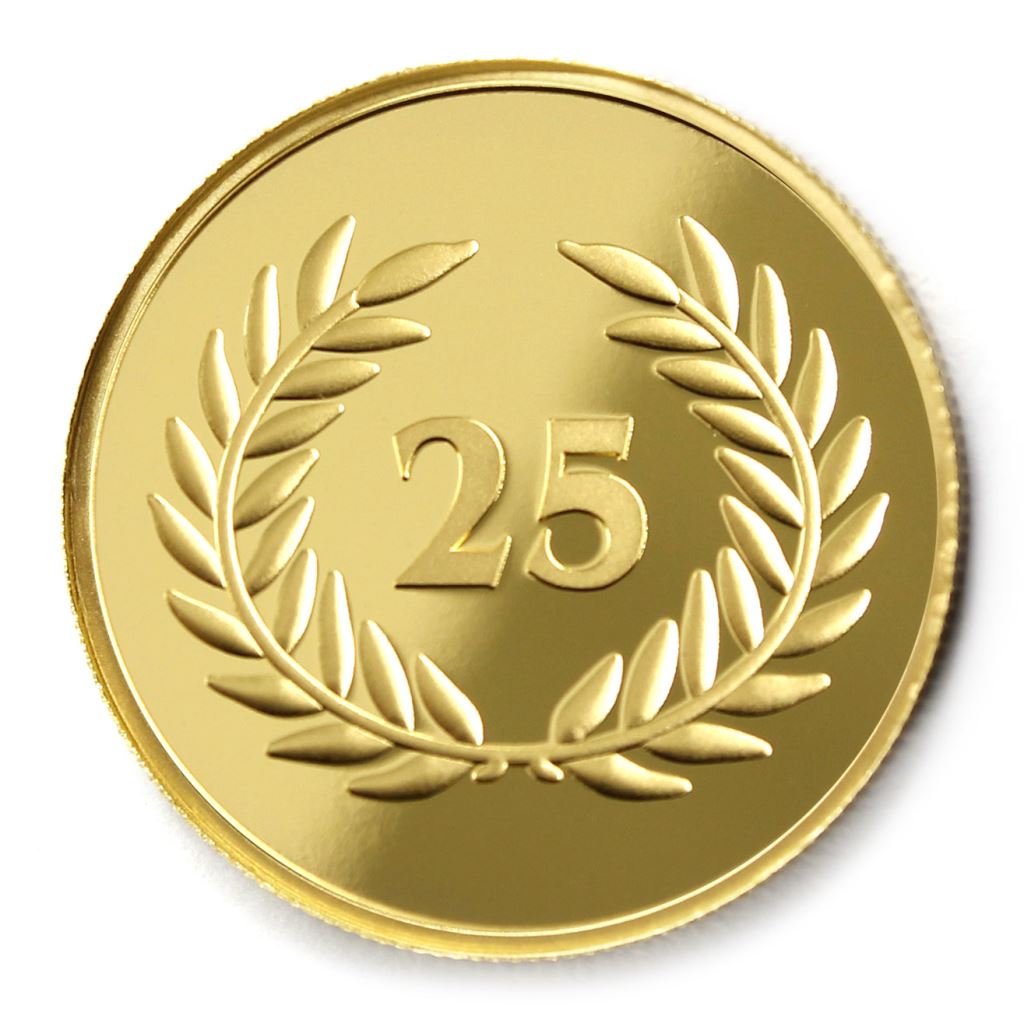 【金銀幣2】年資25月桂-鏡面雕刻32